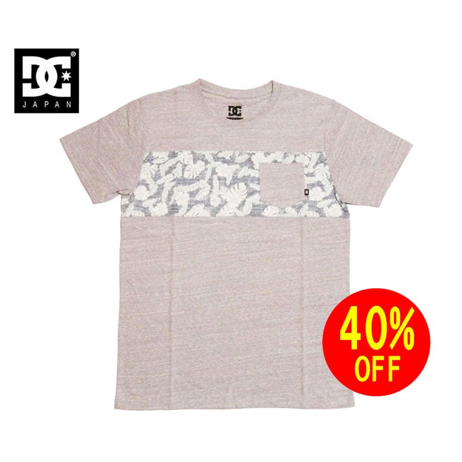 ４０%OFF DCSHOESディーシーシュー半袖Tシャツ メンズ胸ポケット付 Botanical Crow 5220J512 HTR/Mサイズ