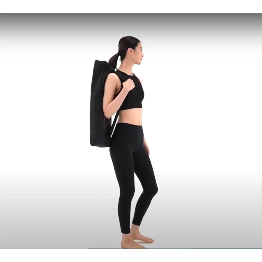 ヨガマットケース（Black）軽量 折りたたみ 公式 IMPHY ストレッチ