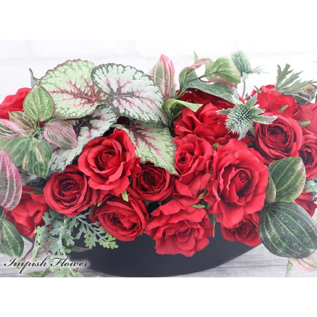 造花 インテリア アレンジメント バラ 豪華 B-406 |  | 01