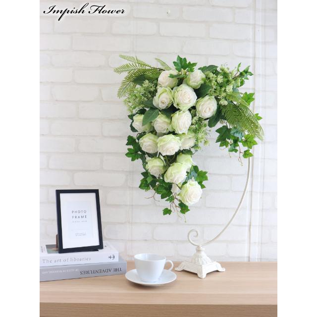 【可憐】アーティフィシャルフラワースタンド（高さ115cm）造花　インテリア 造花 インテリア スタンド 大きい アーティフィシャルフラワー