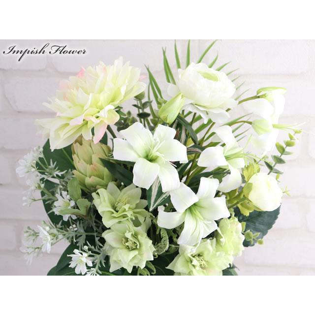 造花 インテリア 卓上 フラワーアレンジメント アーティフィシャルフラワー 高級 アレンジメント 豪華 M-438 |  | 01