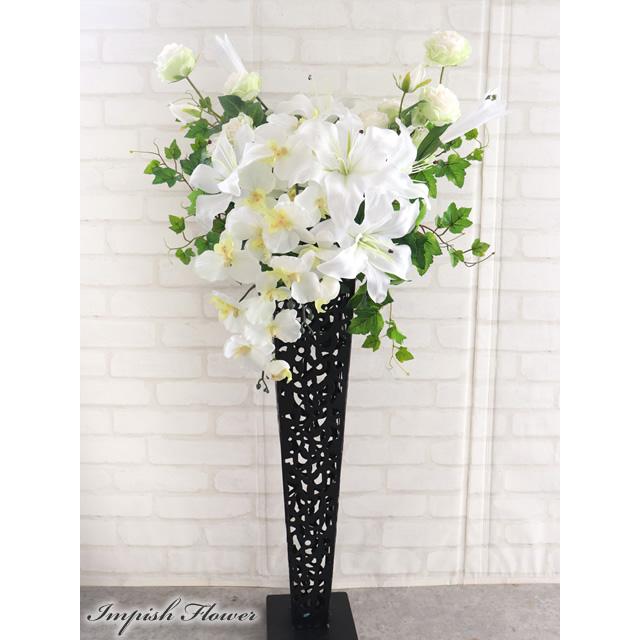 造花 スタンド花 開店祝い 大きい アレンジメント 豪華 アーティフィシャルフラワー B-472 | 