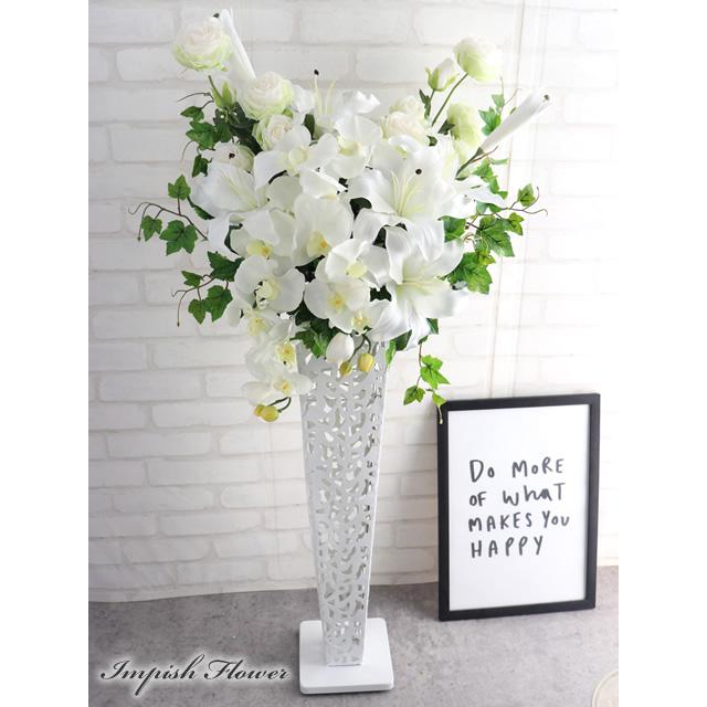 造花 スタンド花 開店祝い 大きい アレンジメント 豪華 アーティフィシャルフラワー B-476 |  | 02