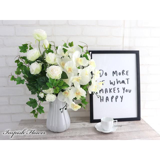 造花 インテリア 開店祝い 胡蝶蘭 アーティフィシャルフラワー 高級 おしゃれ アレンジメント 豪華 B-481 |  | 02