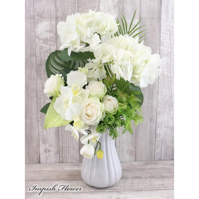 造花 紫陽花 インテリア あじさい アーティフィシャルフラワー 高級 おしゃれ アレンジメント 豪華 B-487 | 