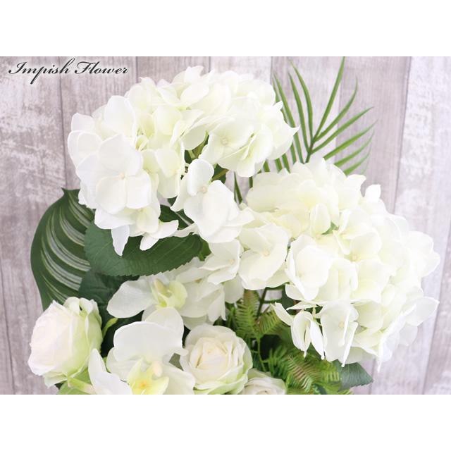 造花 紫陽花 インテリア あじさい アーティフィシャルフラワー 高級 おしゃれ アレンジメント 豪華 B-487 |  | 01