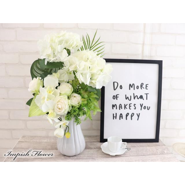 造花 紫陽花 インテリア あじさい アーティフィシャルフラワー 高級 おしゃれ アレンジメント 豪華 B-487 |  | 02