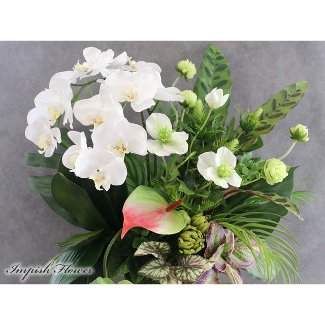 胡蝶蘭 造花 インテリア 大きい アーティフィシャルフラワー 高級 おしゃれ フラワーアレンジメント 豪華 B-570 |  | 01