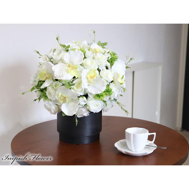 胡蝶蘭 造花 インテリア 大きい アーティフィシャルフラワー 高級 おしゃれ フラワーアレンジメント 豪華 B-577 |  | 02