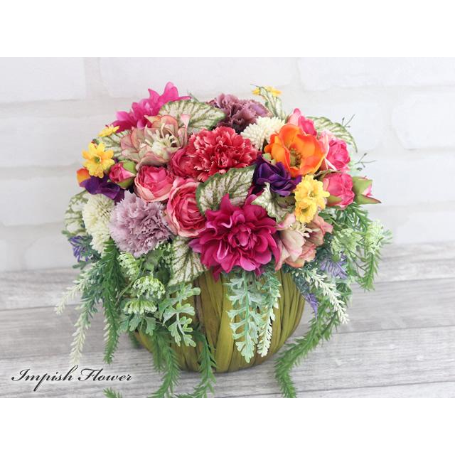 造花 アレンジ インテリア アーティフィシャルフラワー アレンジメント 特集 M-322