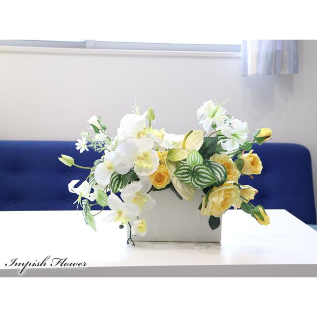 胡蝶蘭 造花 インテリア 卓上 フラワーアレンジメント アーティフィシャルフラワー おしゃれ アレンジメント 豪華 M-400 |  | 03