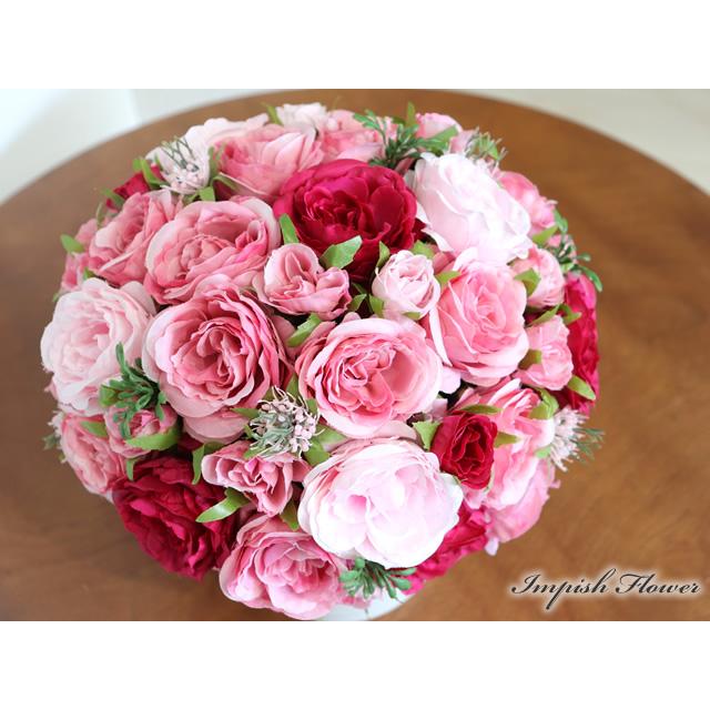 造花 インテリア 卓上 フラワーアレンジメント アーティフィシャルフラワー 高級 アレンジメント 豪華 M-489 |  | 01