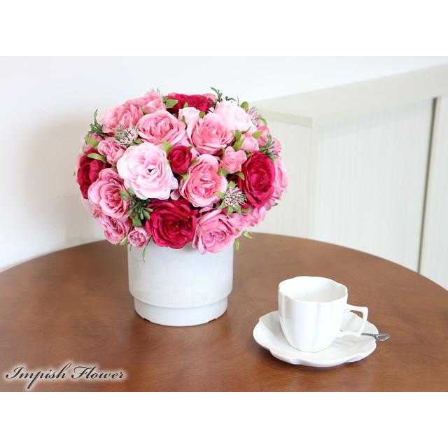 造花 インテリア 卓上 フラワーアレンジメント アーティフィシャルフラワー 高級 アレンジメント 豪華 M-489 |  | 02