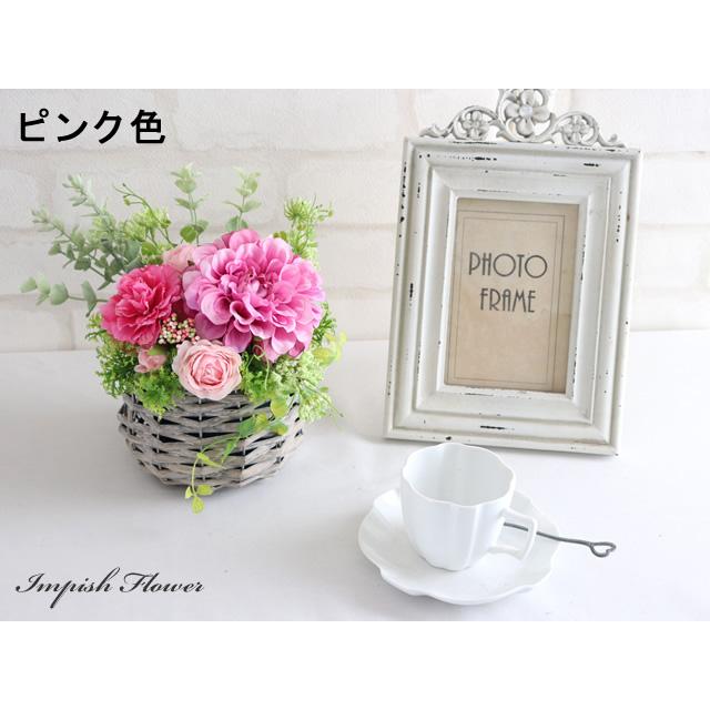 造花 フラワーアレンジメント インテリア アーティフィシャルフラワー アレンジメント  かわいい S-413 |  | 03