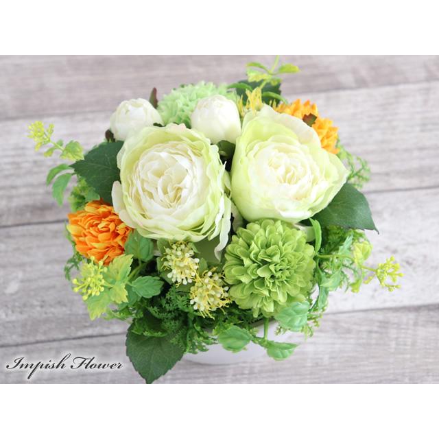 造花 フラワーアレンジメント 卓上 アーティフィシャルフラワー アレンジメント かわいい S-451 |  | 01