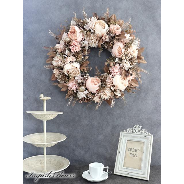 クリスマスリース 玄関 特大 豪華 造花 クリスマス リース おしゃれ