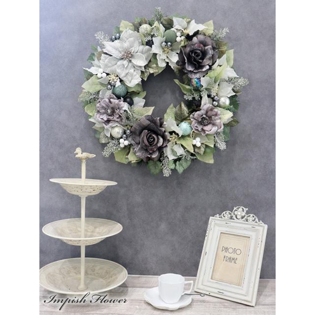 クリスマスリース ポインセチア 玄関 特大 豪華 造花 クリスマス