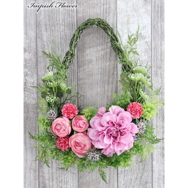 リース 玄関 花 造花 インテリア アートフラワー アレンジ W 552 かわいい W 552 Impish From Naocolour 通販 Yahoo ショッピング