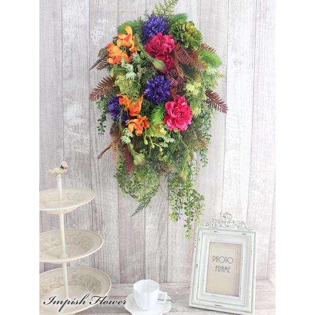 リース 玄関 造花 アートフラワー インテリア スワッグ フラワーアレンジメント W 6 W 6 Impish From Naocolour 通販 Yahoo ショッピング