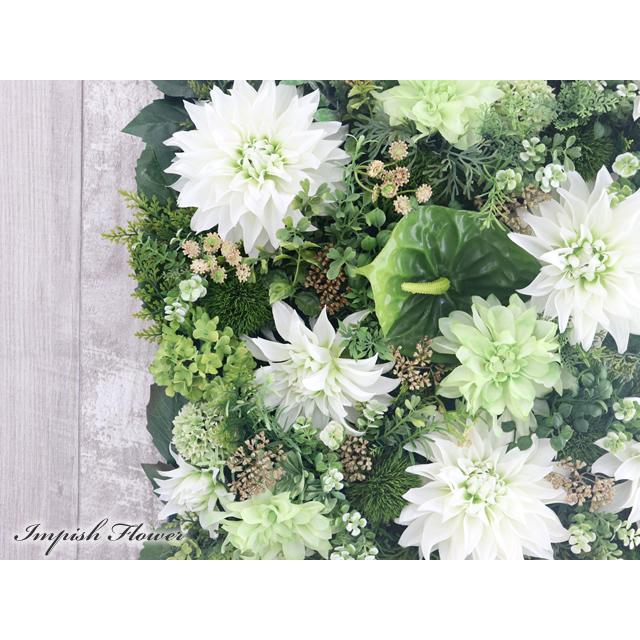 造花 リース 壁掛け アーティフィシャルフラワー インテリア 四角  W-698 | flower（ファッション） | 01