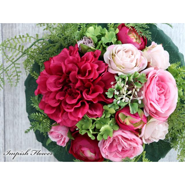 造花 壁掛け インテリア リース 玄関 アーティフィシャルフラワー W-765 かわいい |  | 01