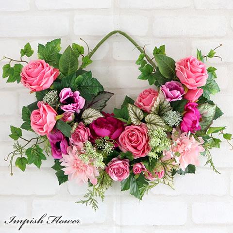 日本卸値 リース 壁掛け 造花 アートフラワー 特大 豪華 アレンジメント W 792 日本卸し売り Miracleleaffl Com