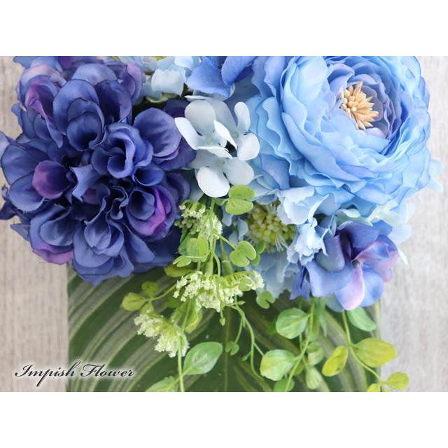 造花 壁掛け リース アーティフィシャルフラワー W-822 かわいい |  | 01