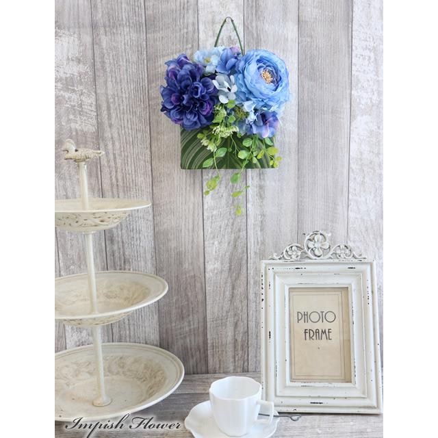 造花 壁掛け リース アーティフィシャルフラワー W-822 かわいい |  | 02