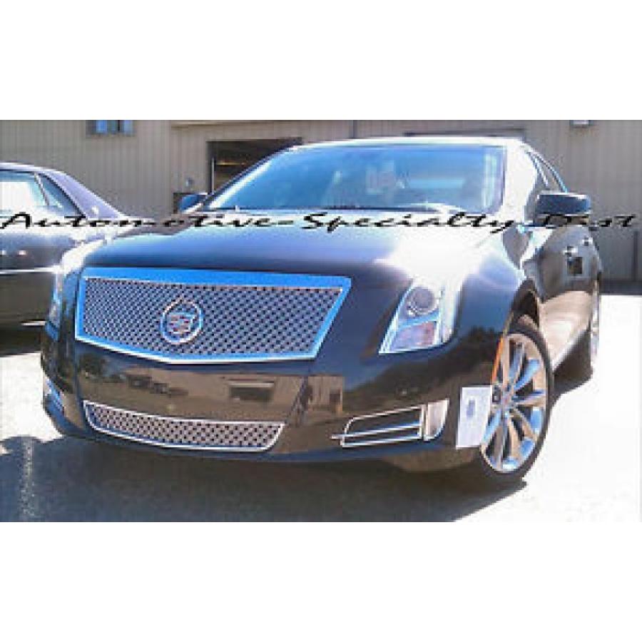 全国送料無料 直輸入 エンブレム 2pc Dual Weave Mesh Grille Grill E G Fits 13 15 Cady Xts Base Luxury Premium Www Bushchicken Com