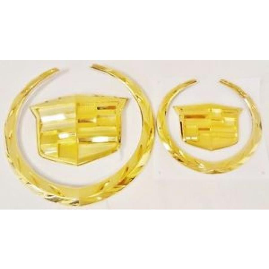 全国送料無料 直輸入 エンブレム Cadillac Ats Wreath 13 All Cadillac 14 15 Gold Emblem Package Custom All Gold Wreath Amp Crest