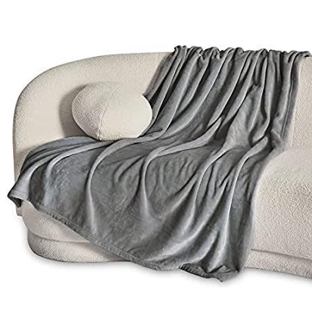 2021超人気 for Blanket Throw Fleece Bedsure Couch Cozy Fuzzy Plush Lightweight - Grey その他布団、寝具