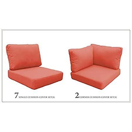 ランキングや新製品 TK Classics Cushions-MIAMI-12a-TANGERINE Cushions Patio Furniture, Tangerin クッション、エアークッション