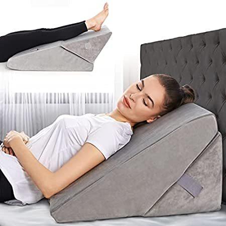 大切な人へのギフト探し Folding Inch 9&12 Adjustable - Pillow Wedge Bed Memory Cushion Incline Foam 枕、ピロー