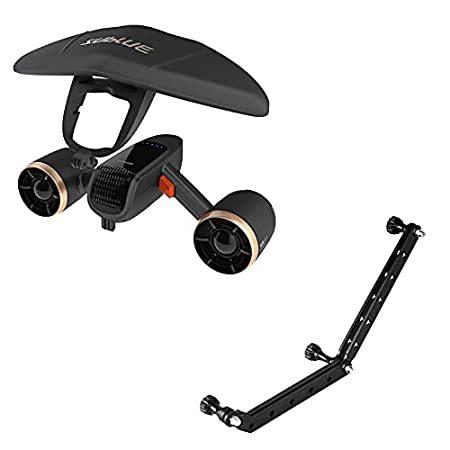 Windek Sublue シュノーケルセット Whiteshark Mix Pro Underwater Scooter Black Black Selfie Stick Bu