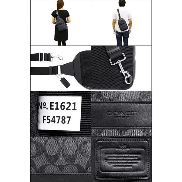 COACH コーチ バッグ ショルダーバッグ F54787 チャコール×ブラック  