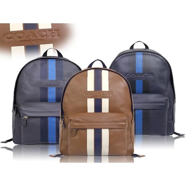 コーチ Coach バッグ リュック F ミッドナイトネイビー デニム チャールズ ヴァーシティ ストライプ レザー バックパック アウトレット メンズ レディース Co Ba 15 インポートコレクションyr 通販 Yahoo ショッピング