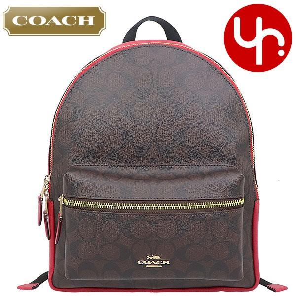 コーチ COACH バッグ リュック F32200 チャーリー シグネチャー PVC レザー ミディアム バックパック アウトレット レディース