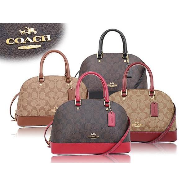 コーチ COACH バッグ ハンドバッグ F27583 ブラウン×トゥルーレッド 
