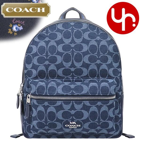 コーチ COACH バッグ リュック F39896 デニム シグネチャー キャンバス ミディアム チャーリー バックパック アウトレット