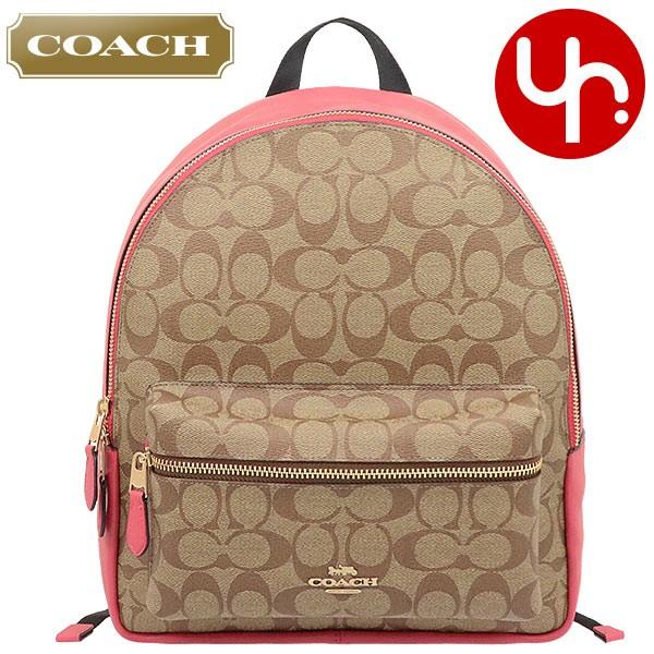 コーチ COACH バッグ リュック F32200 チャーリー シグネチャー PVC レザー ミディアム バックパック アウトレット レディース