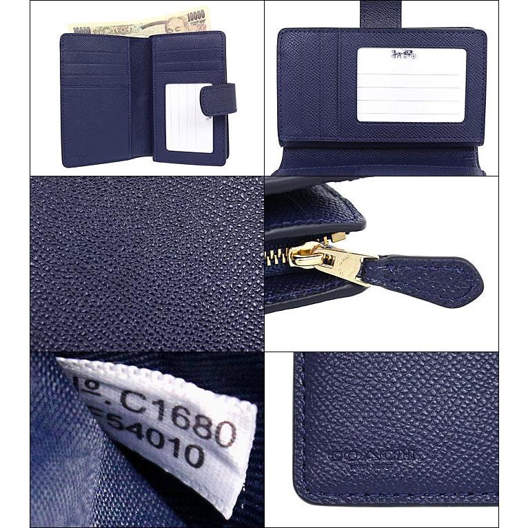 コーチ Coach 財布 二つ折り財布 F54010 ミッドナイト ラグジュアリー クロスグレーン レザー ミディアム コーナー ジップ ウォレット アウトレット レディース Co Ko160523 24 インポートコレクションyr 通販 Yahoo ショッピング