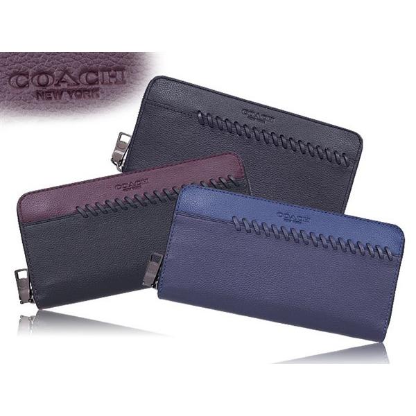 ふるさと割】 コーチCOACH 長財布 ベースボール ステッチ レザー