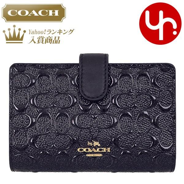 コーチ COACH デボスド シグネチャー パテント レザー折財布 COACH コーチ 財布 二つ折り財布 F25937 2018 新作 デボスド