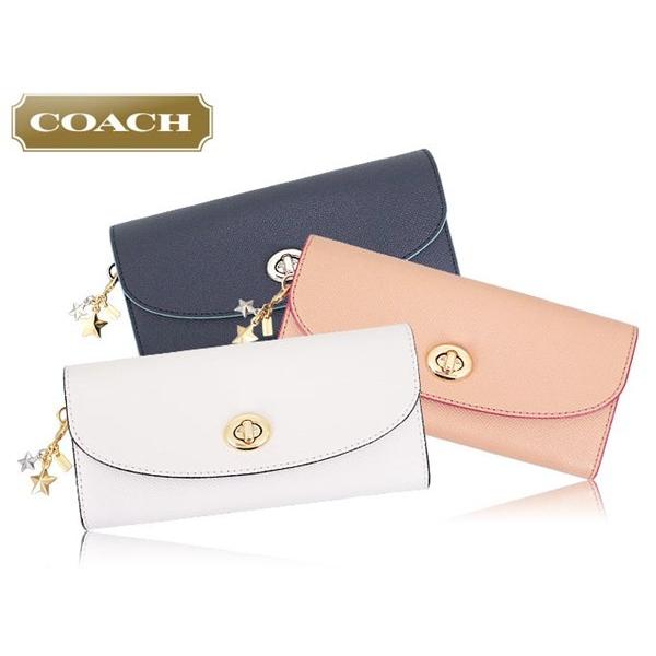 コーチ Coach 財布 長財布 F ヌードピンク スターチャーム ターンロック クロスグレーン レザー スリム エンベロープ アウトレット レディース Co Ko 23 インポートコレクションyr 通販 Yahoo ショッピング