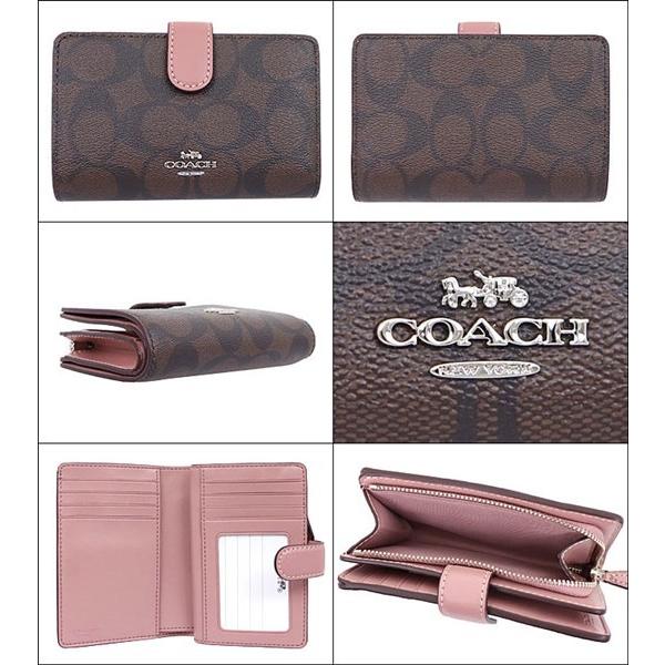 コーチ Coach 財布 二つ折り財布 F ブラウン ダスティローズ シグネチャー Pvc レザー ミディアム コーナー ジップ ウォレット アウトレット レディース Co Ko 5 インポートコレクションyr 通販 Yahoo ショッピング