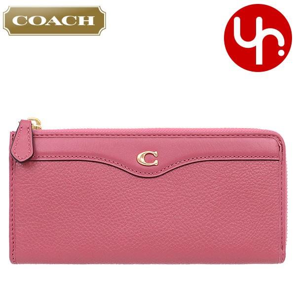 美品】COACHシボ革ステッチ ペプルドレザー L字ウォレット F39310