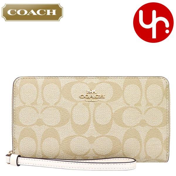 コーチ COACH 財布 長財布 F73418 ラグジュアリー シグネチャー PVC レザー ラージ フォン ウォレット アウトレット レディース｜import-collection-yr｜04