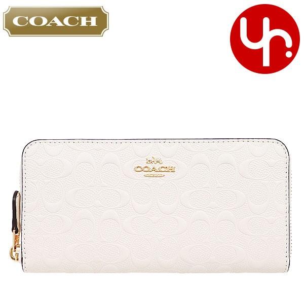 新品・未使用COACH エンボス加工 ホワイト長財布 COACH - COACH コーチ 長財布 エンボス シグネチャー 白 の通販