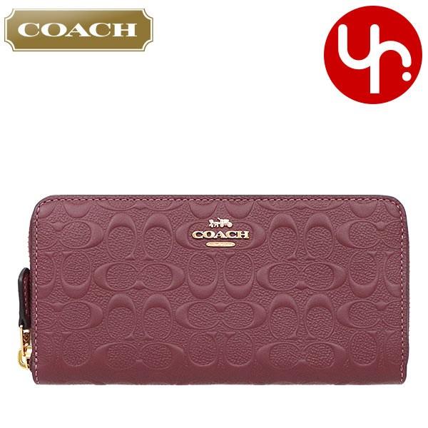 未使用級✨COACH コーチ ダブルジップ レザー シボ革 長財布 ブラウン COACH コーチ 76873 シグネチャー PVC ラウンドファスナー長財布