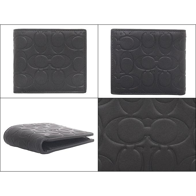 【国内発】コーチ エンボス CX139 二つ折り財布 COACH コーチ 財布 二つ折り財布 FCX139 CX139 ブラック